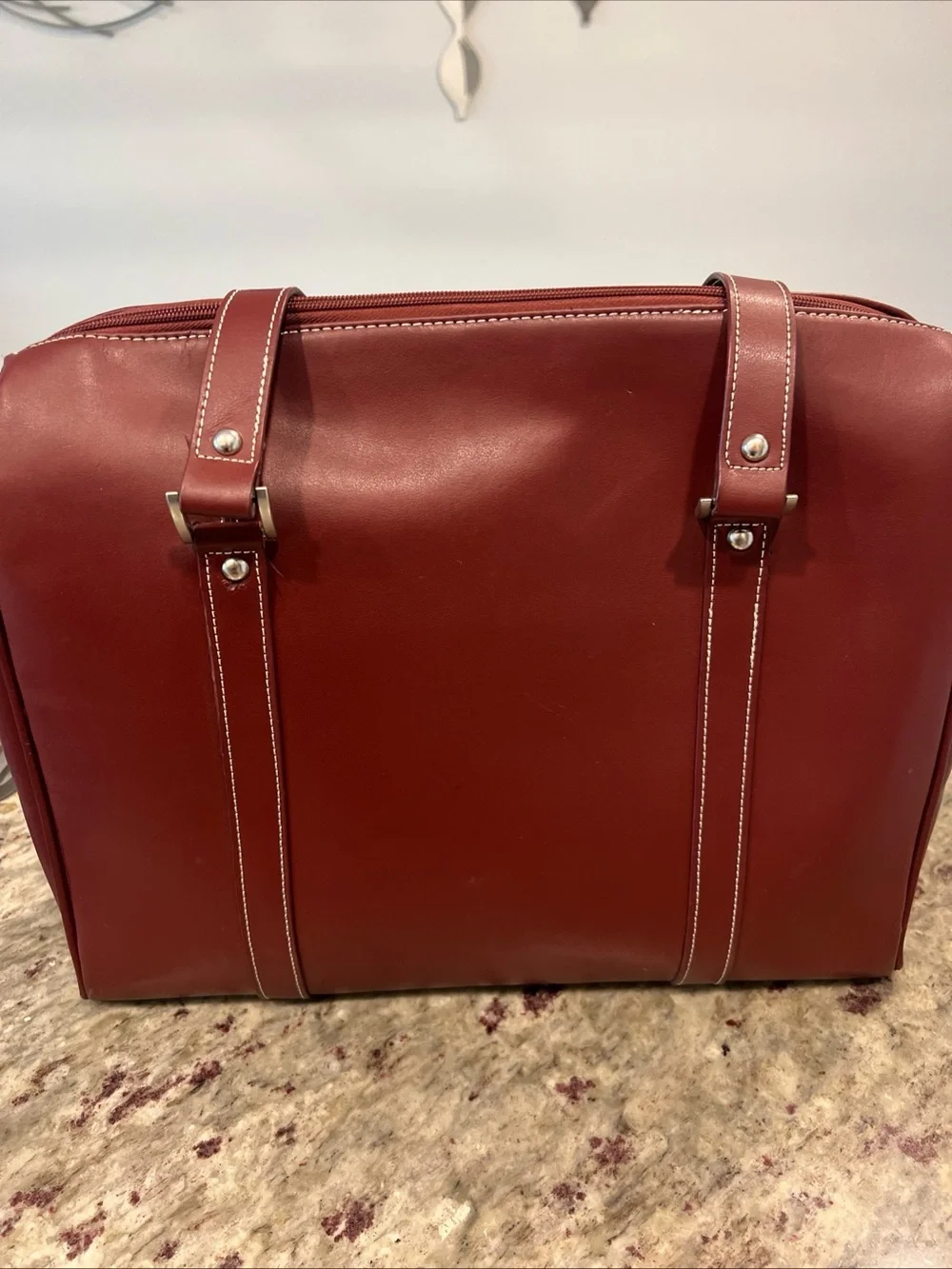 Vintage samsonite luggage/laptop bag -Burgundy